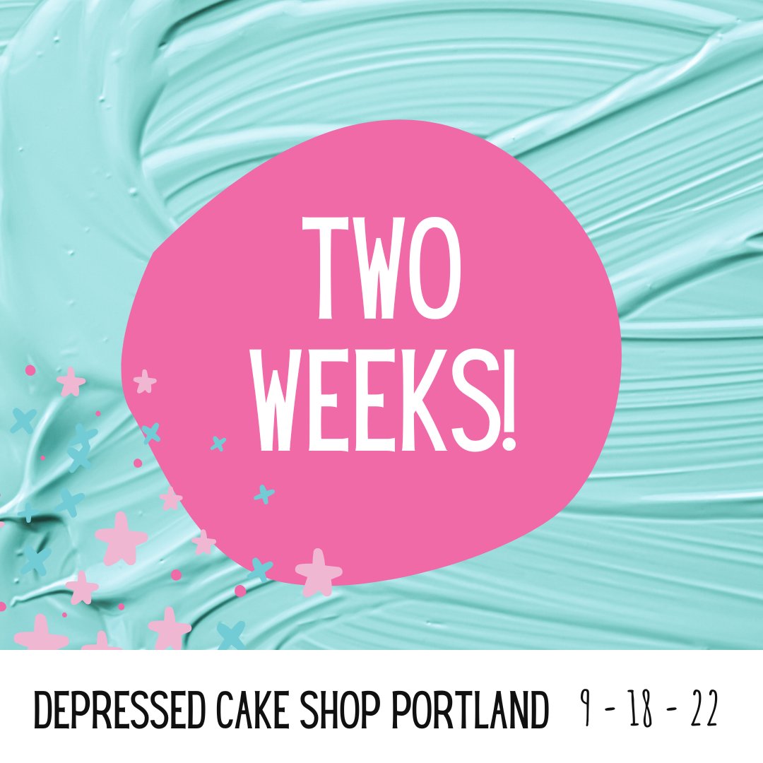 #depressedcakeshop #portland popup is in two weeks. Did you get your free tickets? If not, get them here: eventbrite.com/e/depressed-ca…
