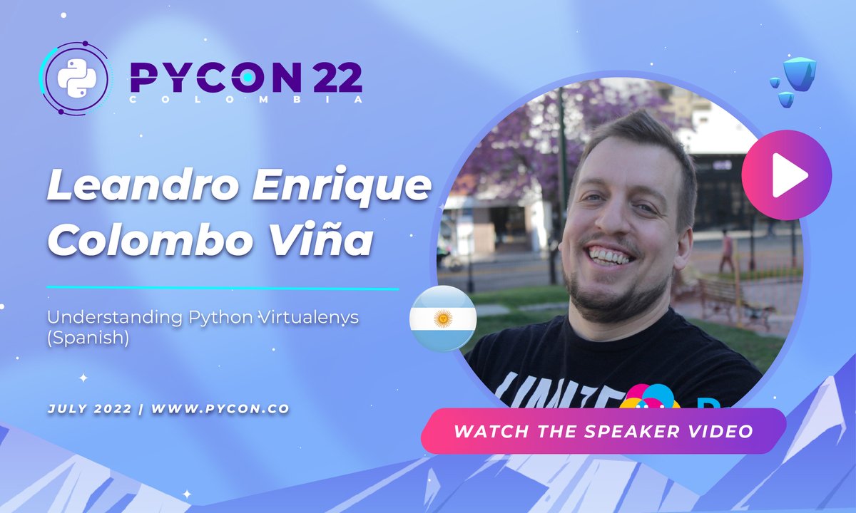 calidevco's tweet image. RT pyconcolombia &quot;Watch the video of Leandro Colombo Viña @lecovi, he teaches us about &quot;Understanding Python virtualenvs&quot;

youtu.be/DdeWlEYm_jA

Social Networks:

Github: github.com/lecovi
LinkedIn: linkedin.com/in/lecovi

#PyconColombia2022… https://t.co/6y70cHXeAz&quot;