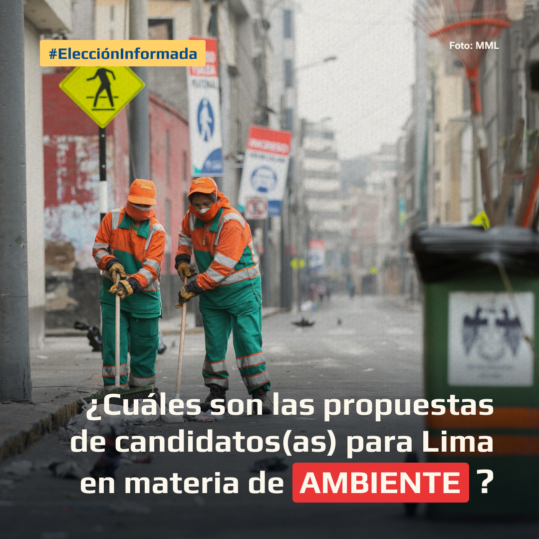limacomovamos's tweet photo. Es muy importante realizar una #EleccionInformada, por ello te compartimos las propuestas en materia de #Ambiente de los candidatos(as) para Lima ya que algunas no se encuentran dentro de sus competencias municipales.
#LimaComoVamos #CiudadesComoVamos https://t.co/40CcgAyXbv