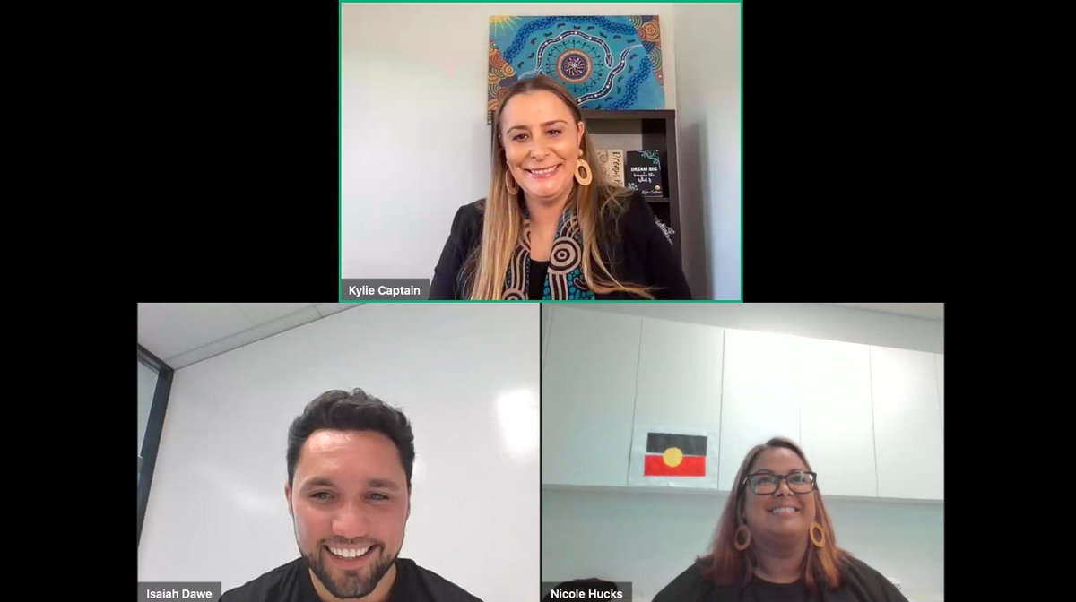 IDKnowYourself1's tweet image. Live streaming from @NAPCAN_au ‘How deep connection to culture is keeping children safe and supported’ webinar with the deadly @nicole_hucks, @kylielcaptain, and our CEO &amp;amp; founder, Isaiah Dawe 

#ncpw22 #nationalchildprotectionweek