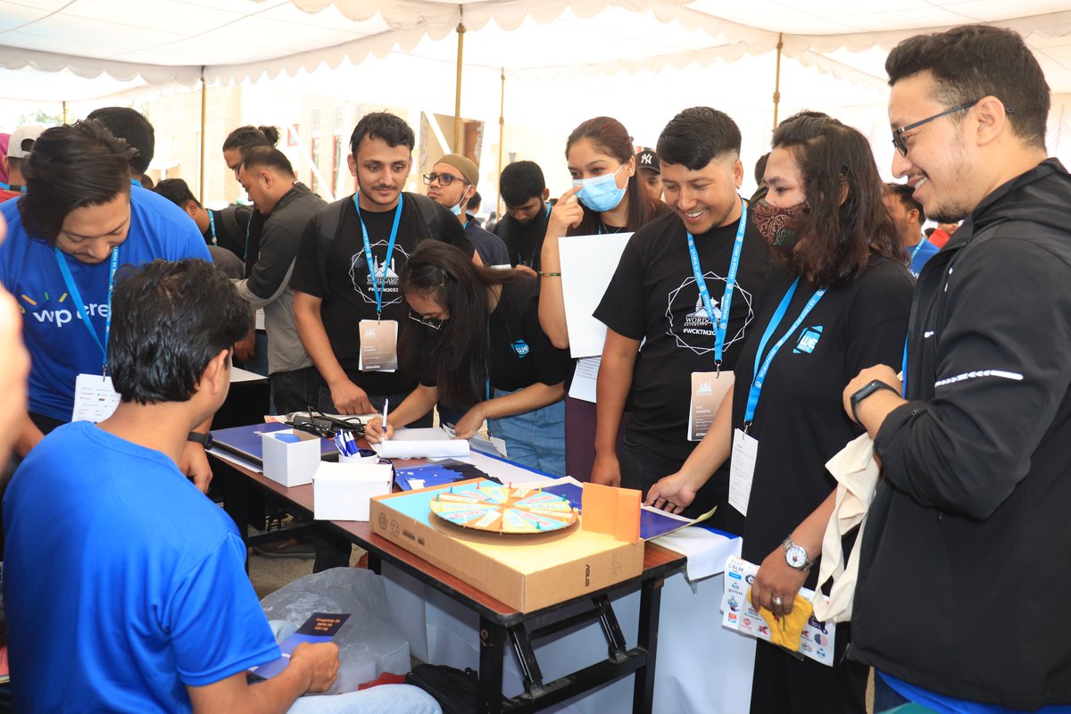 WPC_Agency's tweet photo. WordCamp Kathmandu 2022
@WPC_Agency team had lots of fun participating in WordCamp and catching up with WordPress enthusiasts and contributors. ๐
This strong community makes WordPress the best CMS in the world.
#WordCamp #WordPress #wcktm2022 #WPCreative https://t.co/FkplEXIRgo