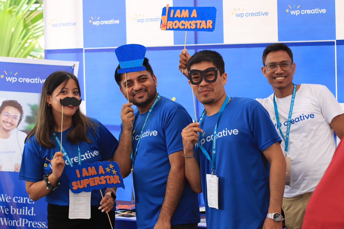 WPC_Agency's tweet photo. WordCamp Kathmandu 2022
@WPC_Agency team had lots of fun participating in WordCamp and catching up with WordPress enthusiasts and contributors. ๐
This strong community makes WordPress the best CMS in the world.
#WordCamp #WordPress #wcktm2022 #WPCreative https://t.co/FkplEXIRgo