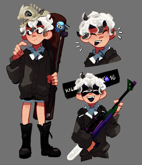 wanted to make a lil octo sona, will probably redesign them once the game comes out#Splatoon3 #スプラトゥーン3 