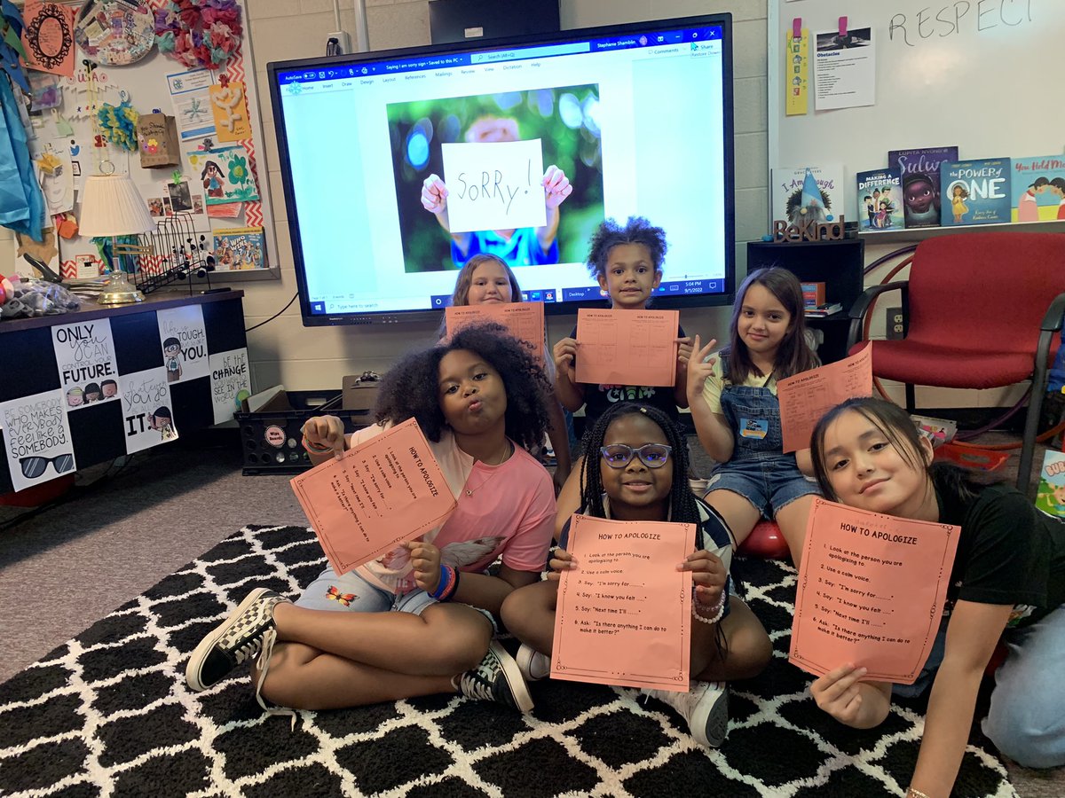 Stephanie Shamblin (@mama__sham) on Twitter photo GIRL TALK in RSP learning to say “I am sorry”! It is really important to know how to do! ❤️🌈<a href="/bakerelembears/">Baker Elementary</a> #reachingstars <a href="/RSP21stCCLC/">Reach for the Stars Program</a> <a href="/GirlTalkInc/">Girl Talk, Inc.</a> <a href="/CobbSchools/">Cobb County Schools</a> GIRL TALK in RSP learning to say “I am sorry”! It is really important to know how to do! ❤️🌈<a href="/bakerelembears/">Baker Elementary</a> #reachingstars <a href="/RSP21stCCLC/">Reach for the Stars Program</a> <a href="/GirlTalkInc/">Girl Talk, Inc.</a> <a href="/CobbSchools/">Cobb County Schools</a>