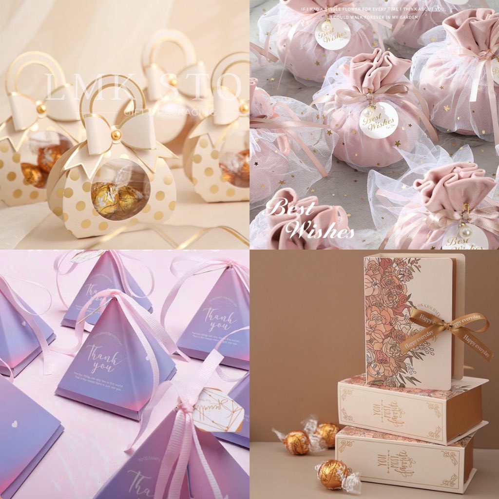 qtpieee's tweet photo. Bakal pengantin, heres doorgift box idea for your wedding day! ✨

A thread:
#SalwaShops https://t.co/XS7fWzdZdK