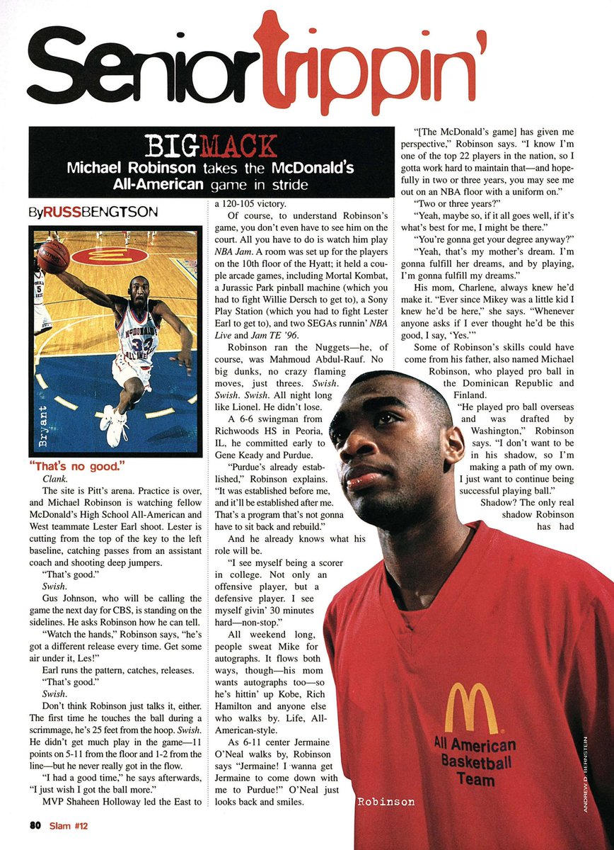 daves_joint's tweet photo. #Flashback July 1996. The @SLAM_HS All-American list &amp; a recap of the @MagicJohnson Roundball Classic in Auburn Hills, Michigan. https://t.co/WLwMJS62Ou