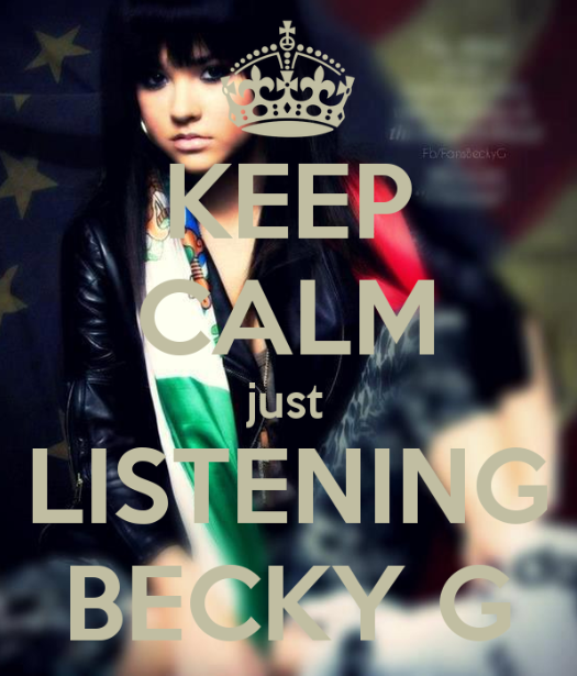 StarringBeckyG's tweet photo. Keep calm, just listening to Becky G. I'm listening to a playlist of Becky G songs. I listen all day, every day because G makes them lit hits🔥🔥🔥🔥
#BeckyG #Music #MALASANTA #ESQUEMAS https://t.co/hUbEE90Bd1