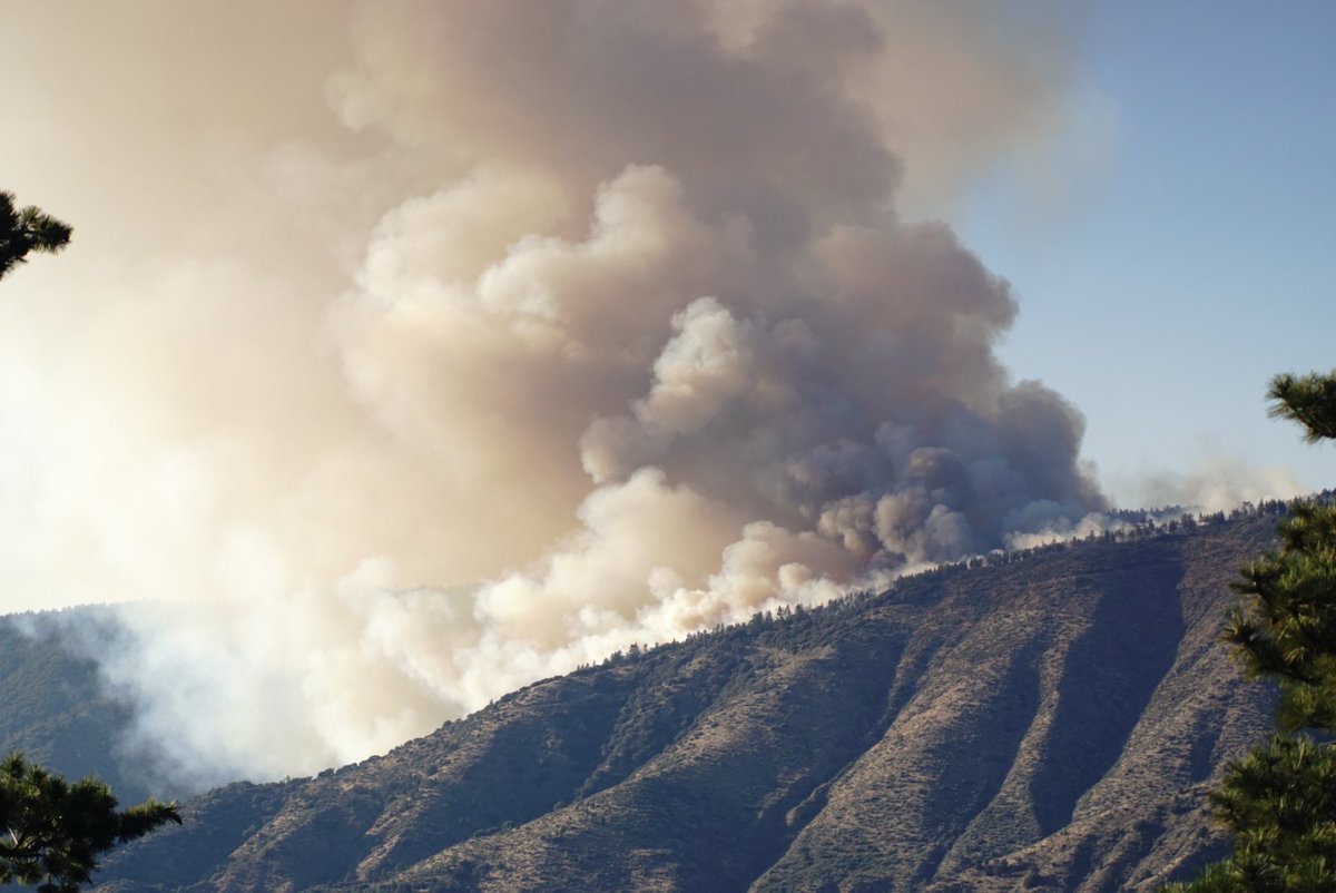 Javier Hernandez on Twitter "View of RadfordFire from the south east