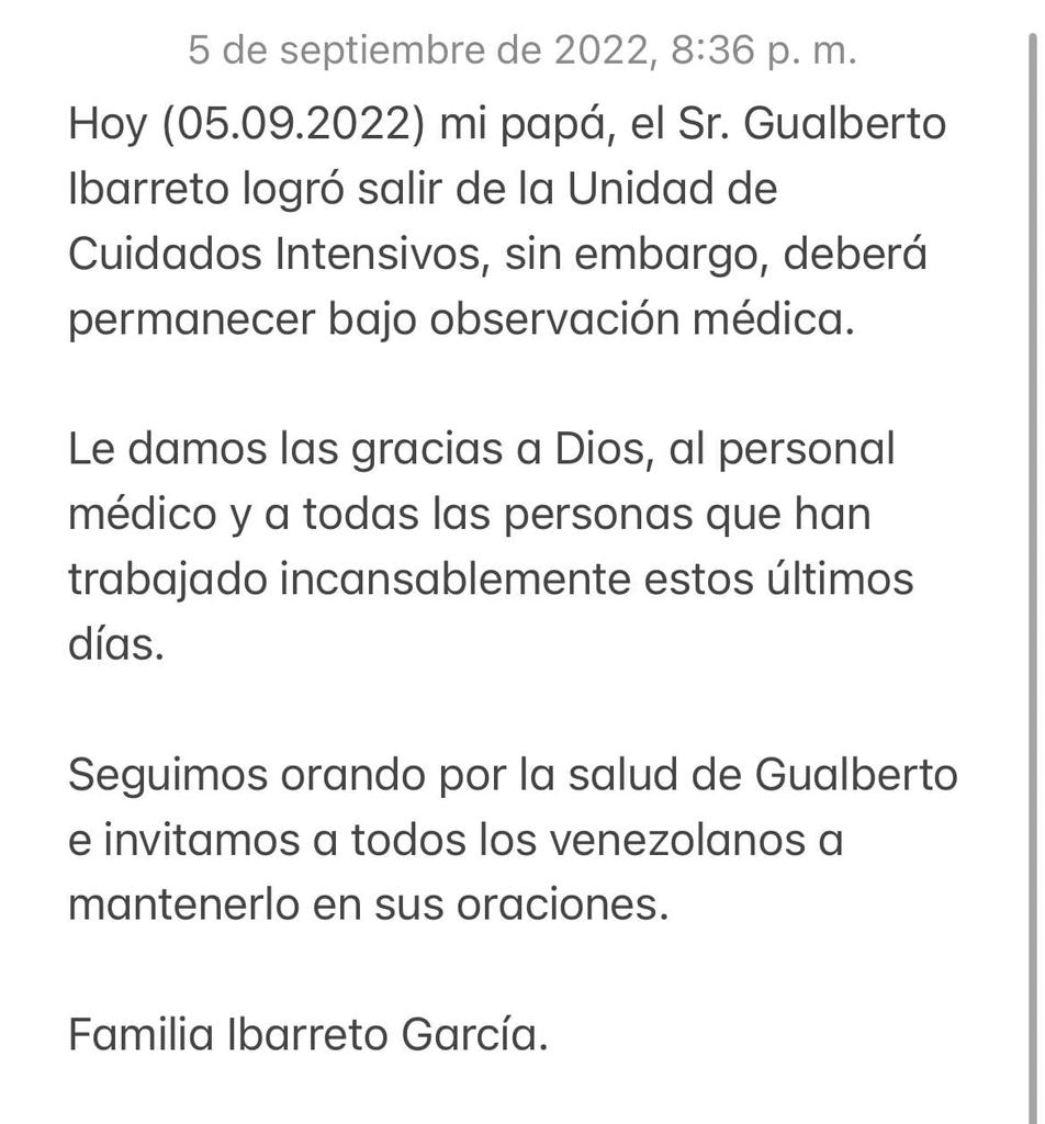 Gualberto Ibarreto - 05.09.2022