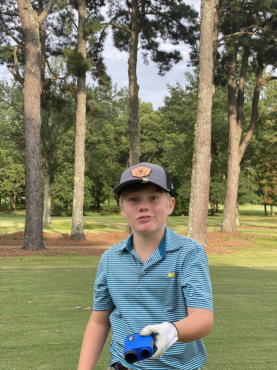 Dodged the rain to get 18 holes in today! Patrick took him out in Sewanee for nine and I got the twighlight nine in with him at Huntsville.  He’d rather be on a golf course!