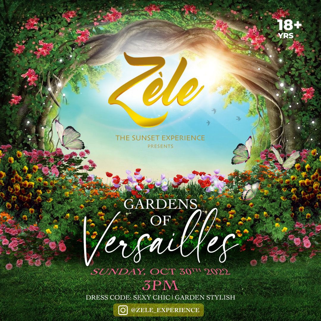 zele_experience's tweet photo. Zèle Experience is back with the sunset vibes! 🌅 On Sunday, October 30th we’ll be taking a trip to The Gardens Of Versailles. 💐🇫🇷 
•
Save The Date! Prep Those Outfits! Stay Tuned! Vibes Loading… ✨🥂
•
#ZèleExperience #ZèleTheSunsetExperience 
#SunsetVibes #GardenParty https://t.co/XCEINUAdBR