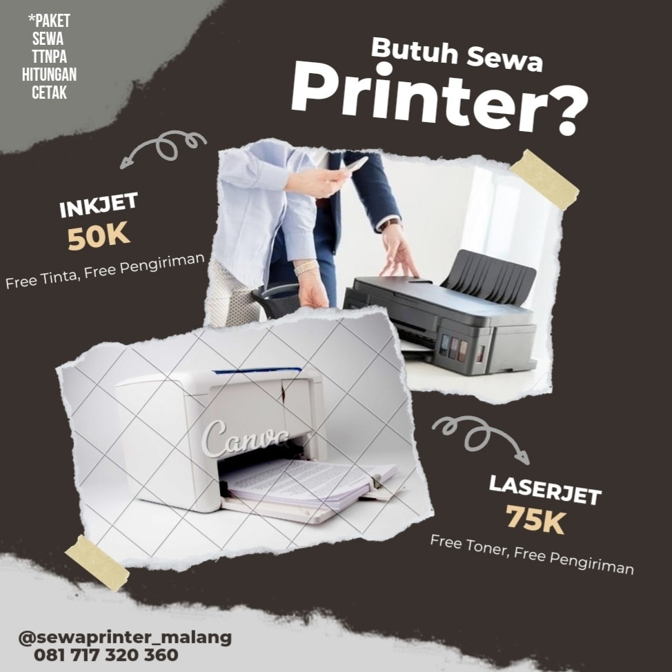 sewaprintermlg's tweet photo. Butuh printer untuk Healing, Meeting, Workshop, Pelatihan, Awal Bulan??
Booking Now
🏠 Akhtara Residance Tasikmadu MLG
🤙 081717320360
Jgn Kawatir, Free tinta dan pengiriman Kok
#malang #infomalang #malangupdate #malanghits #sewaprintermalang #servisprintermalang https://t.co/eGjrTrh4zX
