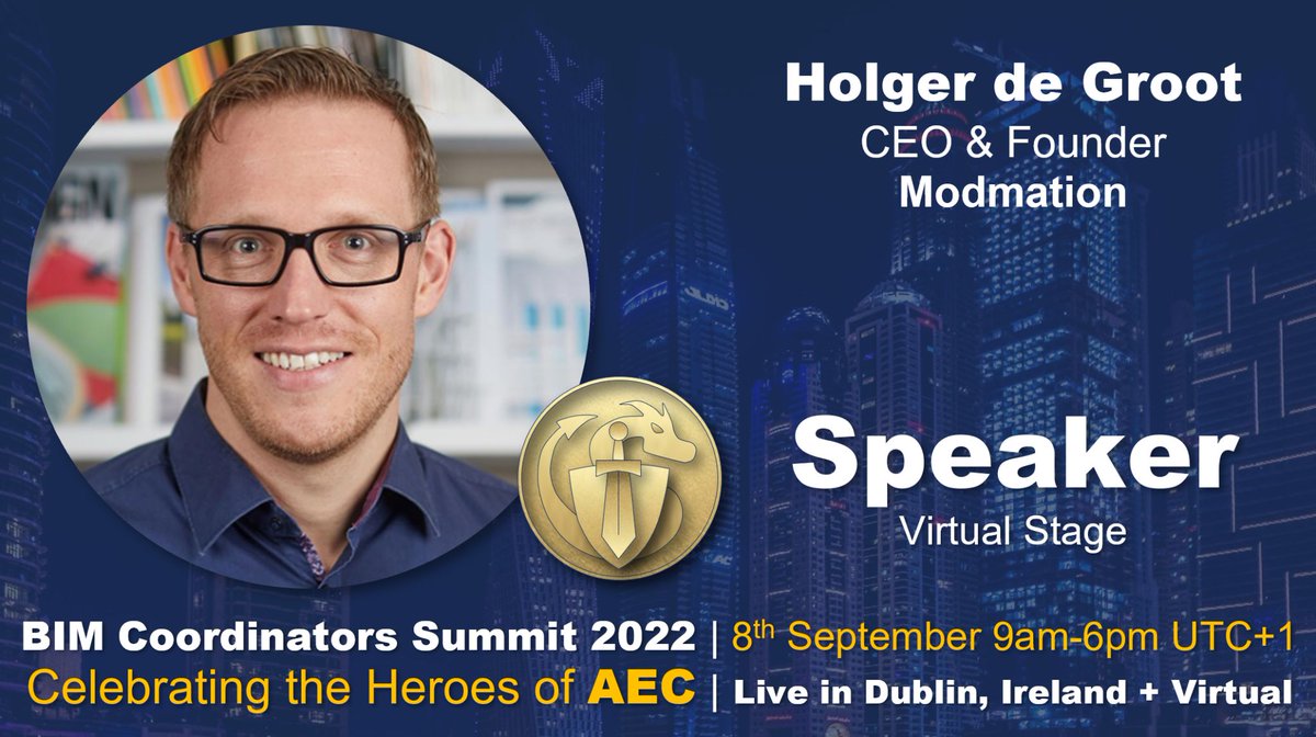 It's the final countdown for the <a href="/BIMCoordinators/">BIM Coordinators Summit</a> Summit 2022 at the RDS in Dublin, Ireland. Join us to see how efficient information workflows can help you on 8th September 2022: lnkd.in/g2kHZsQh

#BIM #DigitalEngineering #BIMheroes #Modmation