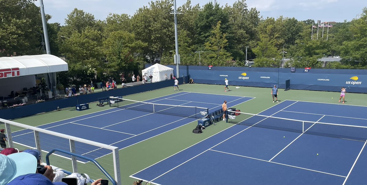 US Open practice courts draw more fan-attention each year
Great to see &amp; remember that careful practice is a key — even for those at top of game
True for broader efforts to improve Leadership Development programs too journals.sagepub.com/doi/pdf/10.117…