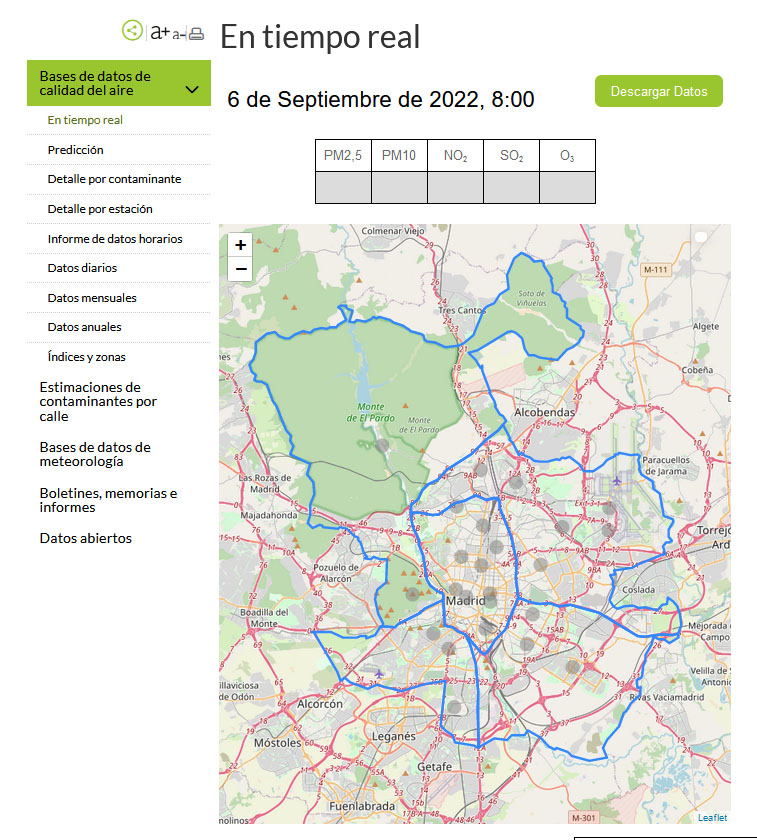 ¿Qué pasa con los datos de calidad del aire en Madrid?

La red de medición lleva 4 días sin ofrecer datos. Desde el pasado viernes a las 12 no tenemos ninguna información sobre contaminación.

<a href="/MADRID/">Ayuntamiento Madrid</a> debe dar explicaciones y sobre todo debe resolver esta situación con urgencia.