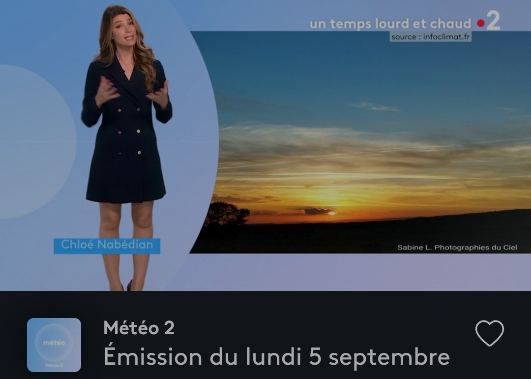 SabineL67's tweet photo. 📷 Dans le bulletin météo de @ChloeNabedian sur France 2 ce lundi 05 sept. !! #Crastatt
MERCI 😊

#Alsace #BasRhin #Météo #Météo67 https://t.co/bEcOh6FWBt