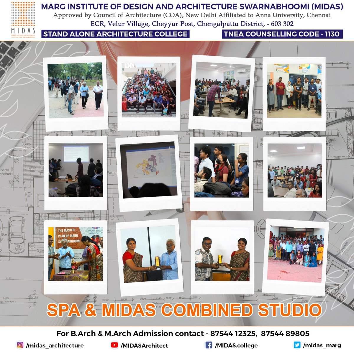 midas_marg's tweet photo. MIDAS Architecture College & SPA Vijayawada Combined Studio @ MIDAS
#midas #midasarchitecturecollege #midas #midaslifestyle #architecture #architectureworkshops #architecturestudio #spavijayawada #vijayawada #midasstudios #workshop #livearchitecture #architecturephotography https://t.co/n7xAMwbnfu