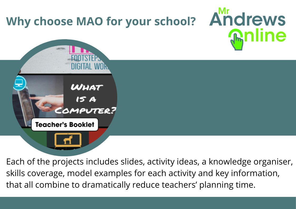 Computing2020's tweet photo. Every day this week, we will demonstrate the key advantages of choosing MAO for your school's computing journey. Developing creators, not just consumers. https://t.co/CDMOYsC3x8
