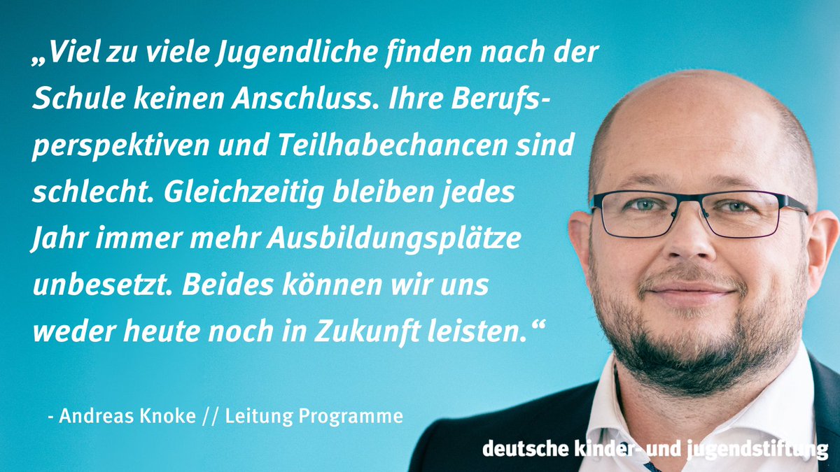 dkjs_bildung's tweet photo. Die Zukunft ist ungewiss!
Berufliche Perspektiven für Jugendliche mit niedriger Schulbildung werden sich in den nächsten Jahren verschlechtern. Das ergibt eine Befragung von 100 Expert:innen von #DKJS &amp; @BertelsmannSt
#Zukunftskompetenzen #Fachkräftemangel
https://t.co/S8dCgerbMH https://t.co/tDdOAhxEGb