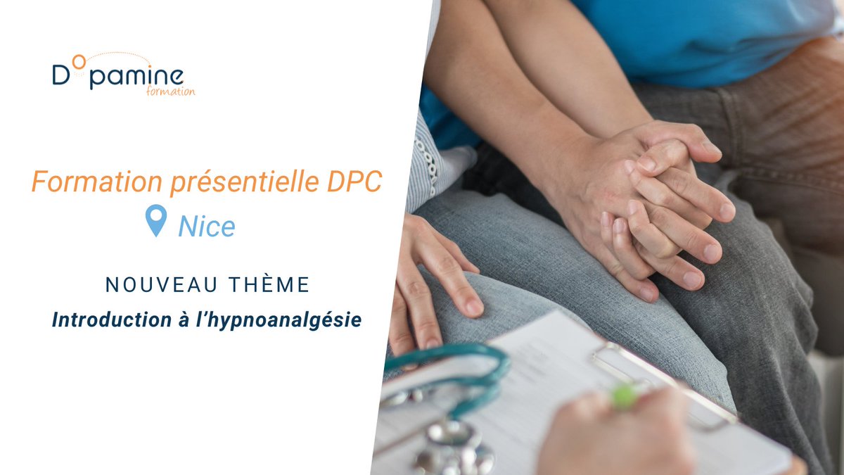 Dopamineform's tweet photo. Vous êtes #Infirmier et vous souhaitez vous initier à l’hypnoanalgésie ? Inscrivez-vous à notre #formation en DPC

📅 le 23 et 24 septembre
📍 à Nice

👌 Inscription : https://t.co/RfEc7K2Qkn https://t.co/vMGrplPngo