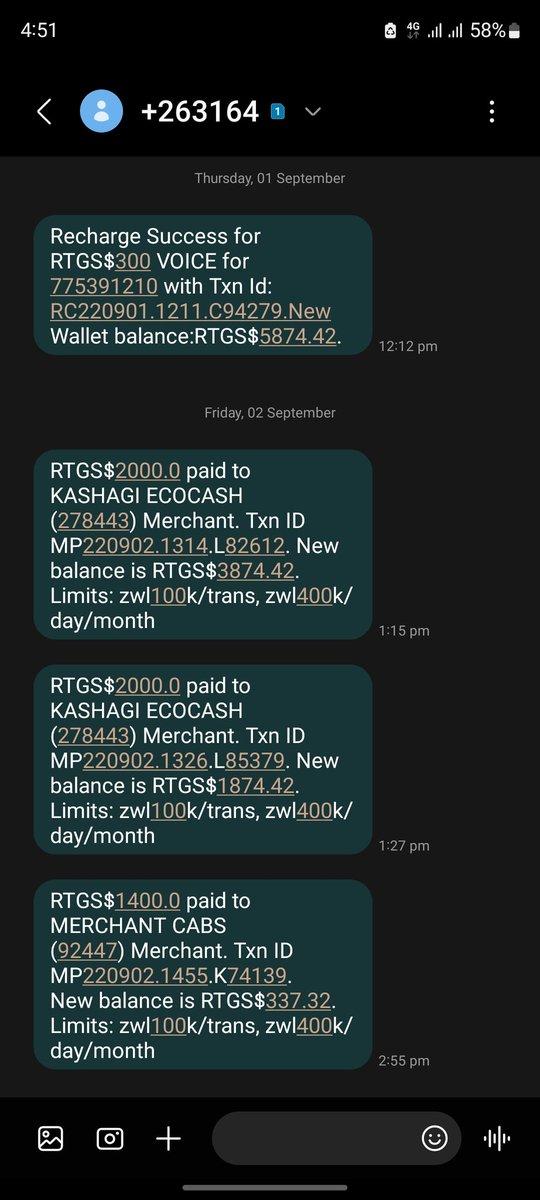 Shingie0601's tweet photo. @EcoCashZW Kashagi yave kubata mari twice here garai matiudza https://t.co/r3m2zwOMed