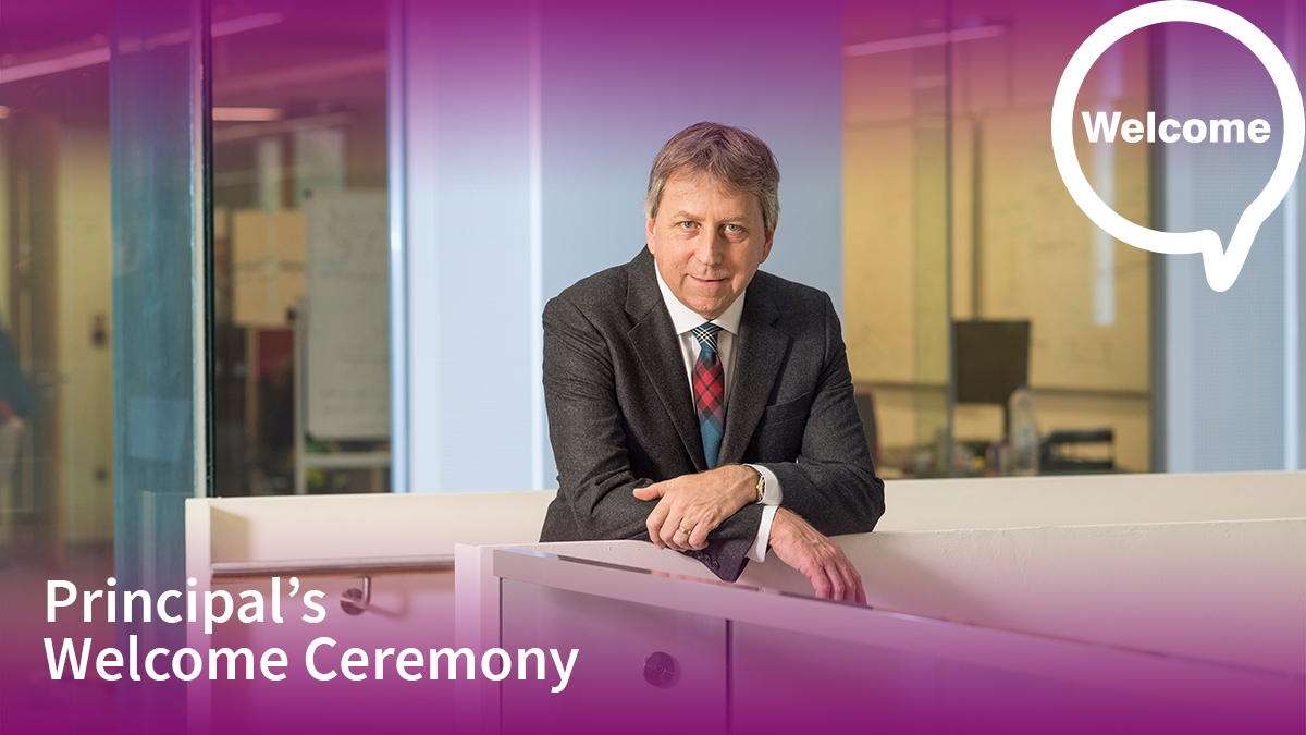 Welcome Week 2022! 📚🎓

The Principal and Vice-Chancellor, Professor Peter Mathieson, would like to officially welcome all new students to the 'Principal's Welcome Ceremony'. 

Monday 12th Sep 2022 at 14:30 BST

The event will be live-streamed on: edin.ac/35jlVeU