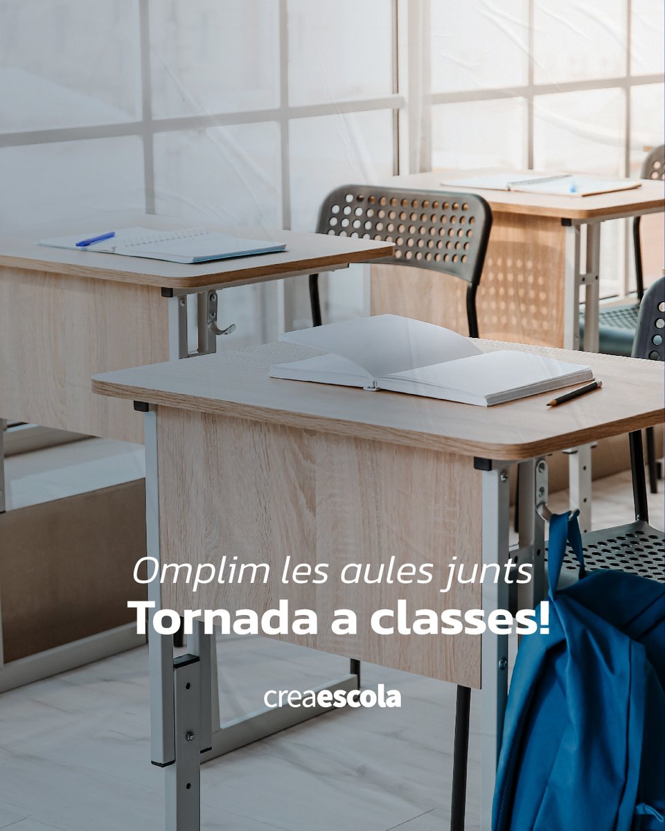 Tornem a classe! 🎉
La normalitat torna al nostre dia a dia i nosaltres ja estem pensant en les noves campanyes de Portes Obertes! 📚
Aquest nou curs escolar omple les aules d’alumnes amb Creaescola.
📞 931 166 341
📌 Carrer d'Arimon, 24. 
🖱 info@creaescola.com
