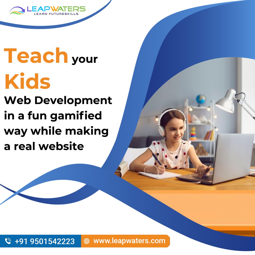 Leapwaters_com's tweet photo. Children are curious and want to learn everything uniquely. Web development is easy &amp; creative to learn with us , Which includes HTML, CSS &amp; JavaScript. 
Enroll now for Leapwaters Web Development Course.
To know more visit us at https://t.co/wKtpy3DbTB https://t.co/hPrh9aA0nD