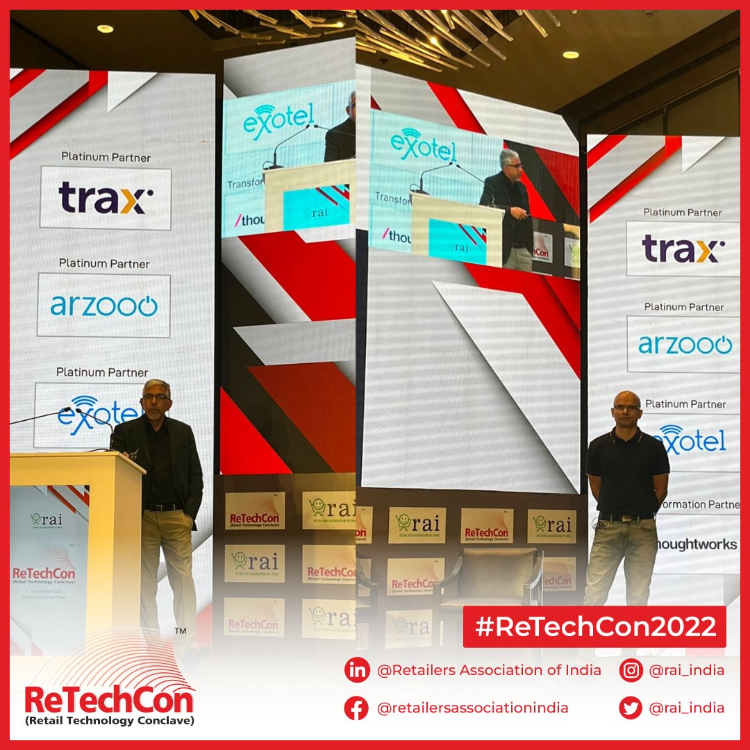 rai_india's tweet photo. Live now is the team from @thoughtworksIN, sharing insights on 'Digital retail backbone for retail &amp; commerce'. Stay tuned for live updates &amp; insights! #ReTechCon2022 https://t.co/qse9pLyiKV