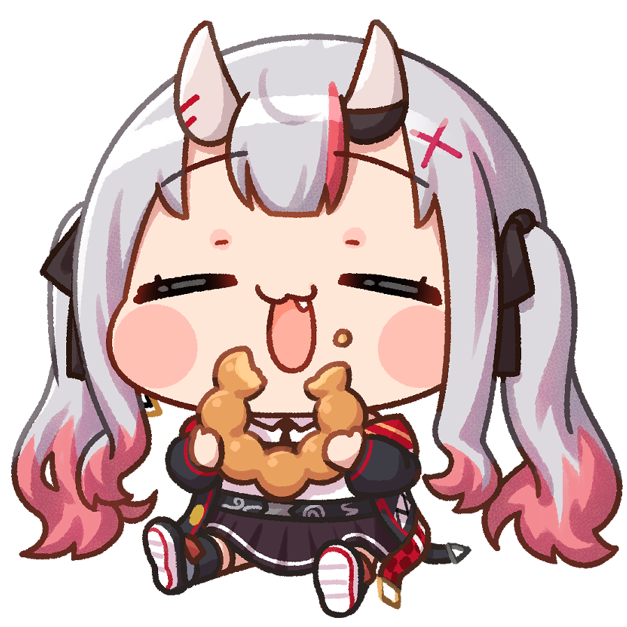 百鬼あやめ 「透過素材おいとく余～!ご本人のみ使用可!#百鬼絵巻 」|ぱんじゃむのなめ ＠ホロクル G-05のイラスト