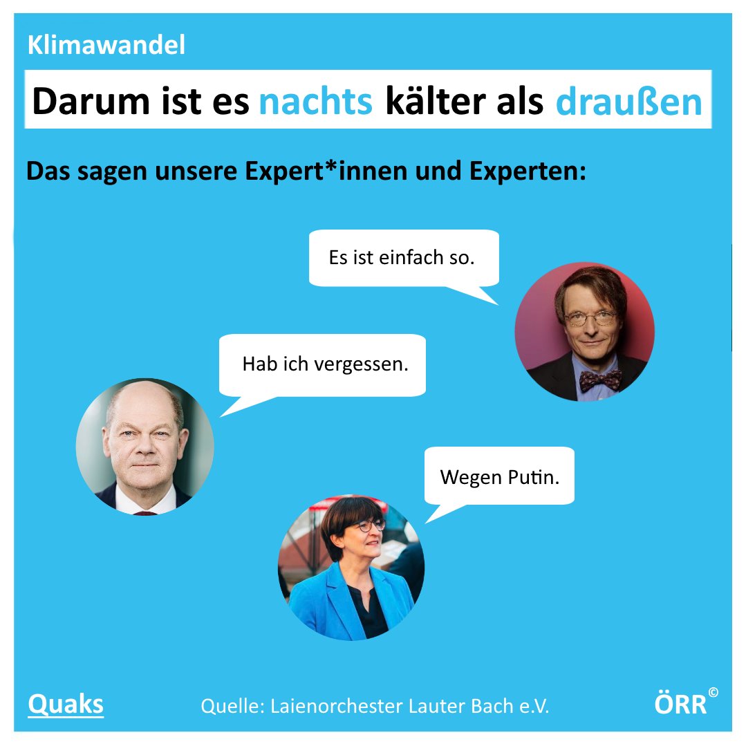 LottaViehler's tweet photo. Viele fragen sich, warum es nachts kälter als draußen ist. 
Wir sind der Frage nachgegangen und haben unsere Expert*innen und Experten dazu befragt. https://t.co/thc1YD6eif