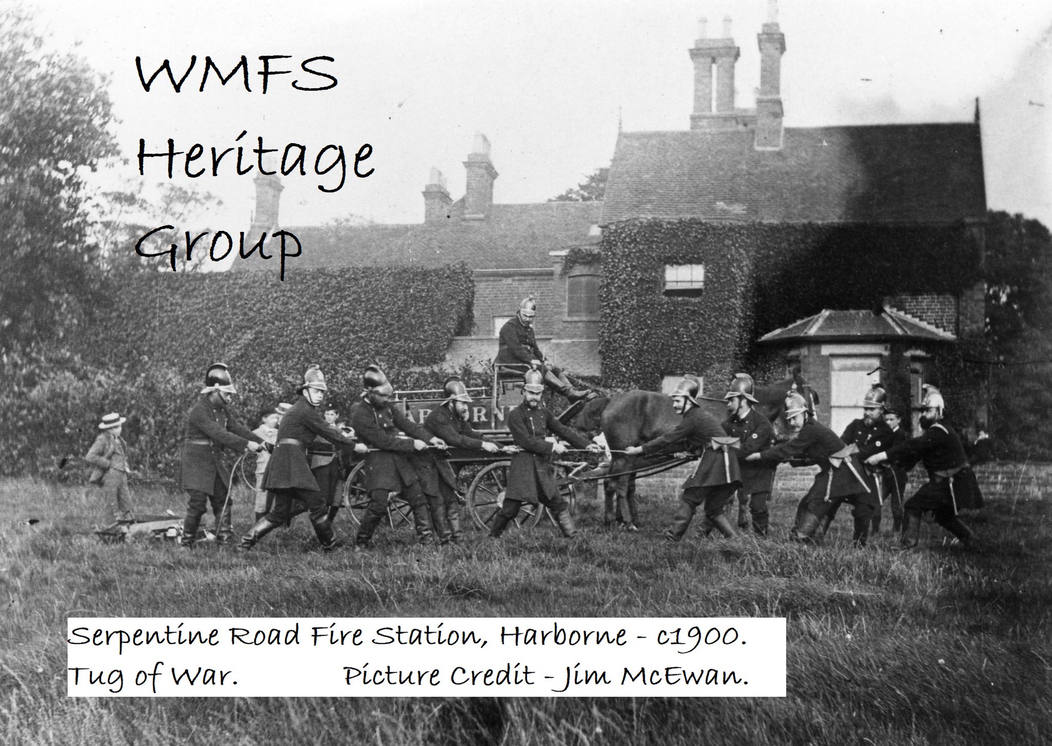 WMFSHeritage on Twitter "Serpentine Road Fire Station, Harborne c1900 Tug of War (Picture