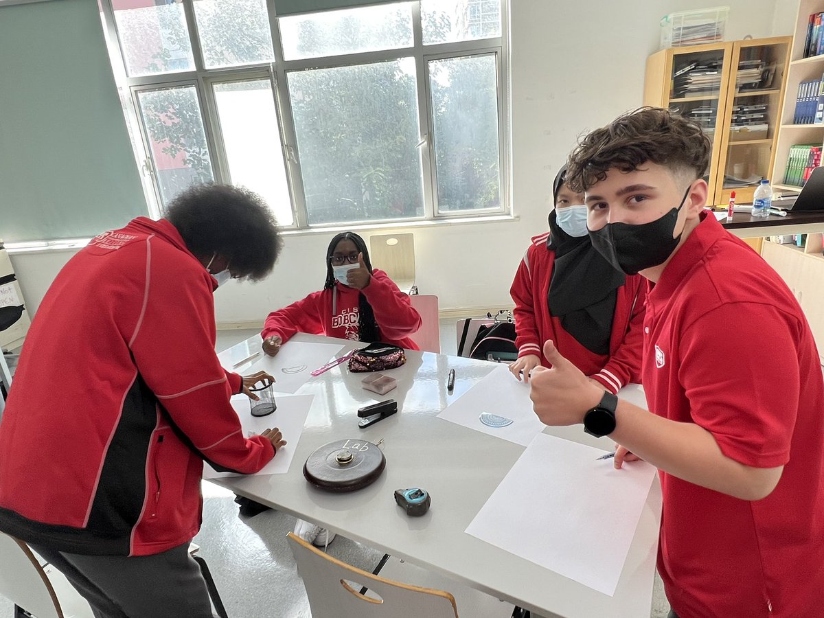 MrManderville's tweet photo. The Grade 9 math students started the first unit by looking at our Factual Inquiry question “What is approximation?” They drew models of their bodies using cylinders to approximate the volume of water their bodies are made up of. @CISBeijing #myCISB https://t.co/8lMXGBURum