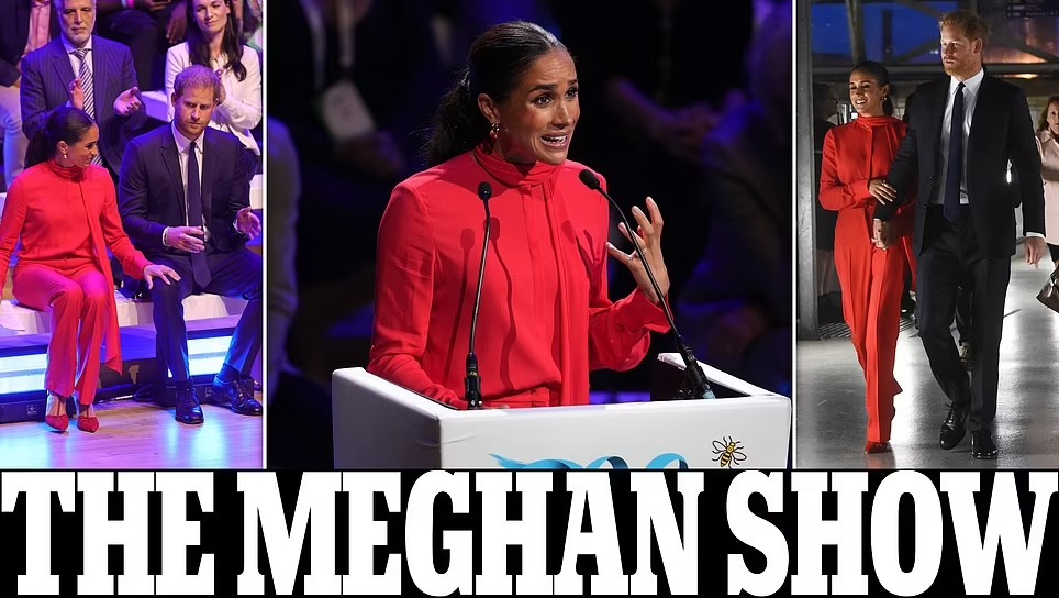 DailyMailUK's tweet photo. Meghan referenced herself 54 times during seven-minute speech to young people https://t.co/sNJlppZBME https://t.co/Tpw7vuSgvF