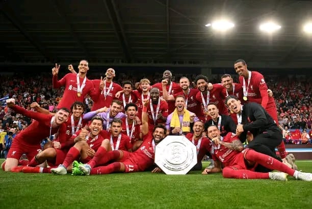 Mozyug10's tweet photo. Not a bad start @LFC well done boyz #Community_Shield https://t.co/wOBvJMCEPu