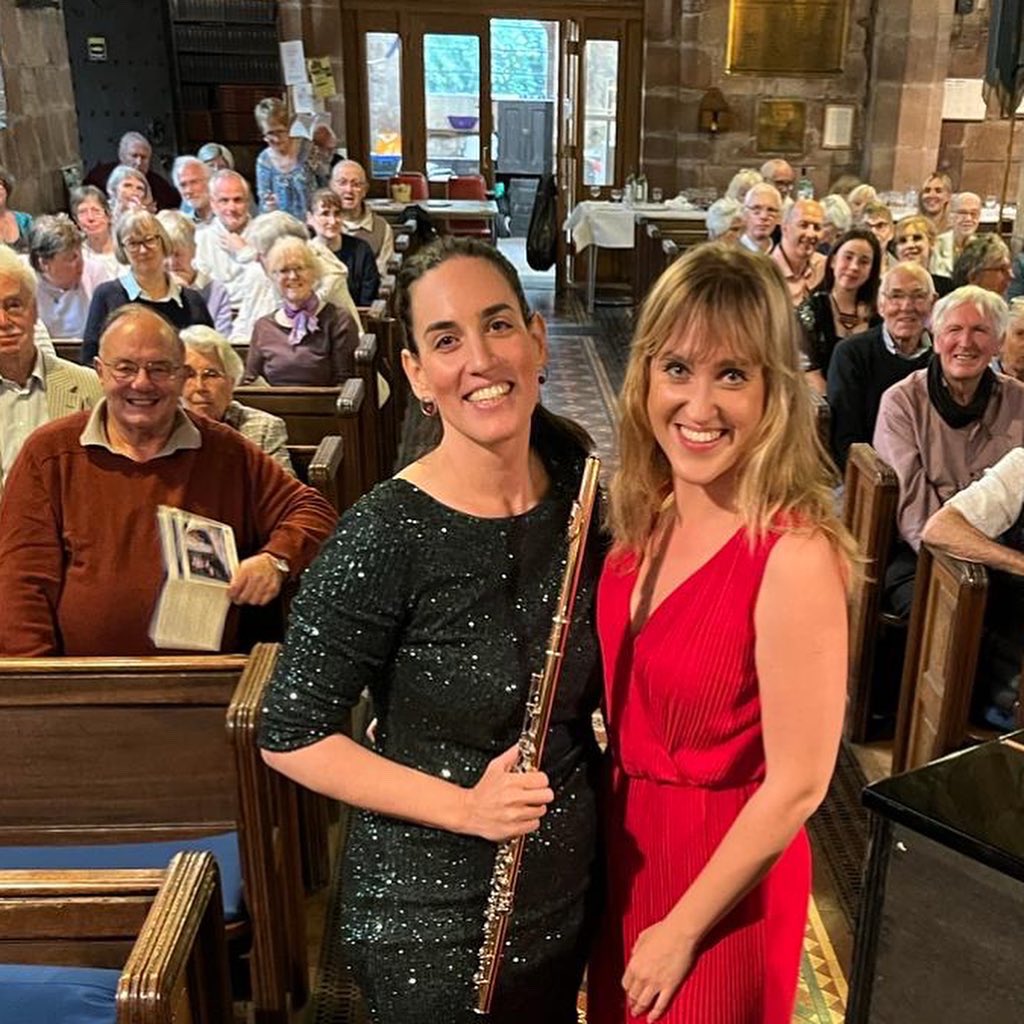 KlimekJulia's tweet photo. Concert in Adbaston! The first #recital of the #newseason 
Together with @noemigyori were performing the “Iconic Women” program including pieces by #haendel  #mozart #chaminade and #duttileux 
One of the picture is an article from the #staffordnewsletter about us and the project. https://t.co/5PnEznDbpZ