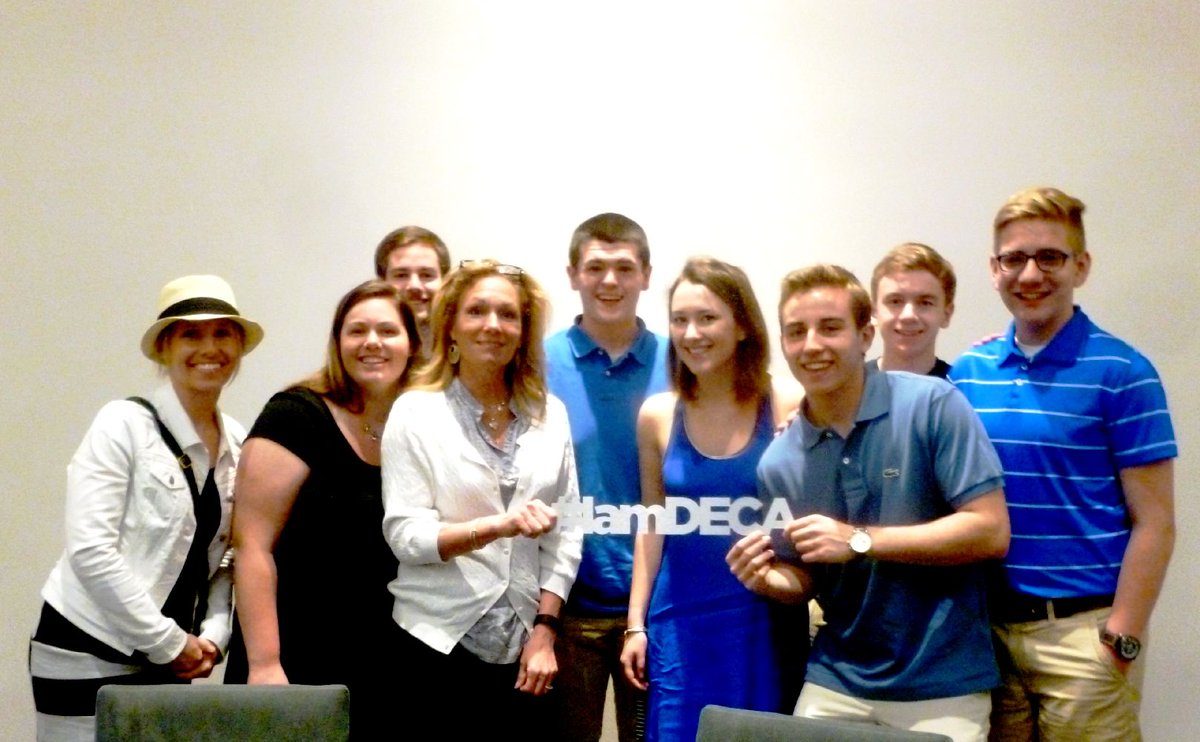 NHDECA's tweet photo. #ManchesterCentralDECA at @DECAInc  #ICDC in (where else?) Orlando!  April 2015...#GoDECA #GetTheEdge! #IAmDECA #BeEPIC #DECATime https://t.co/T4uDRL7Kd7