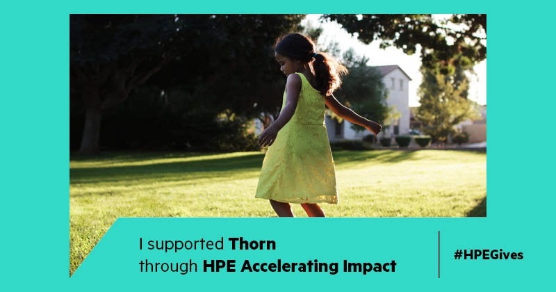 VaahsenAtHPE's tweet photo. I supported @thorn through HPE Accelerating Impact #HPEGives https://t.co/iubD5pVHPZ https://t.co/GIW2TrzSwW