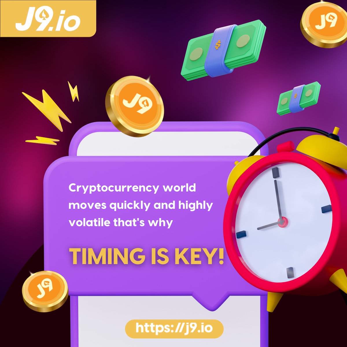 j9io_official's tweet photo. Did you know? π€ Cryptocurrency moves fast, which makes it volatile.
Due to its volatile nature, time your investments and stakes wisely!
#J9io #J9BC #WinWithJ9 #Crypto #CryptoTips #CryptoCommunity https://t.co/i3Wlv1AHWJ
