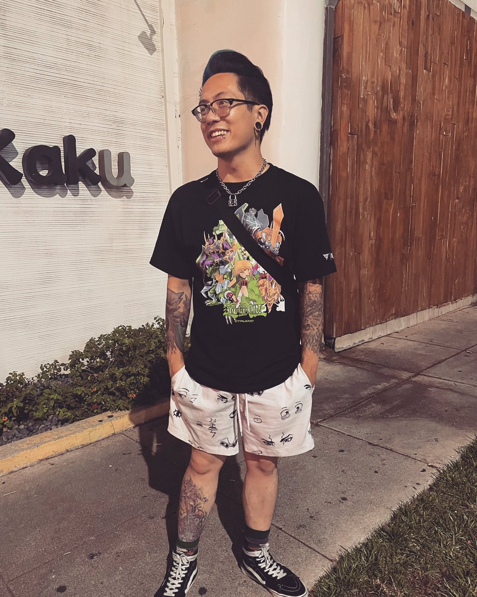 Theasianavenger's tweet photo. It’s been absurdly hot but I love my weeby summer fit. @hypland showing Joey Wheeler and Jinzo love ? Count me in. https://t.co/G7TcH07twp