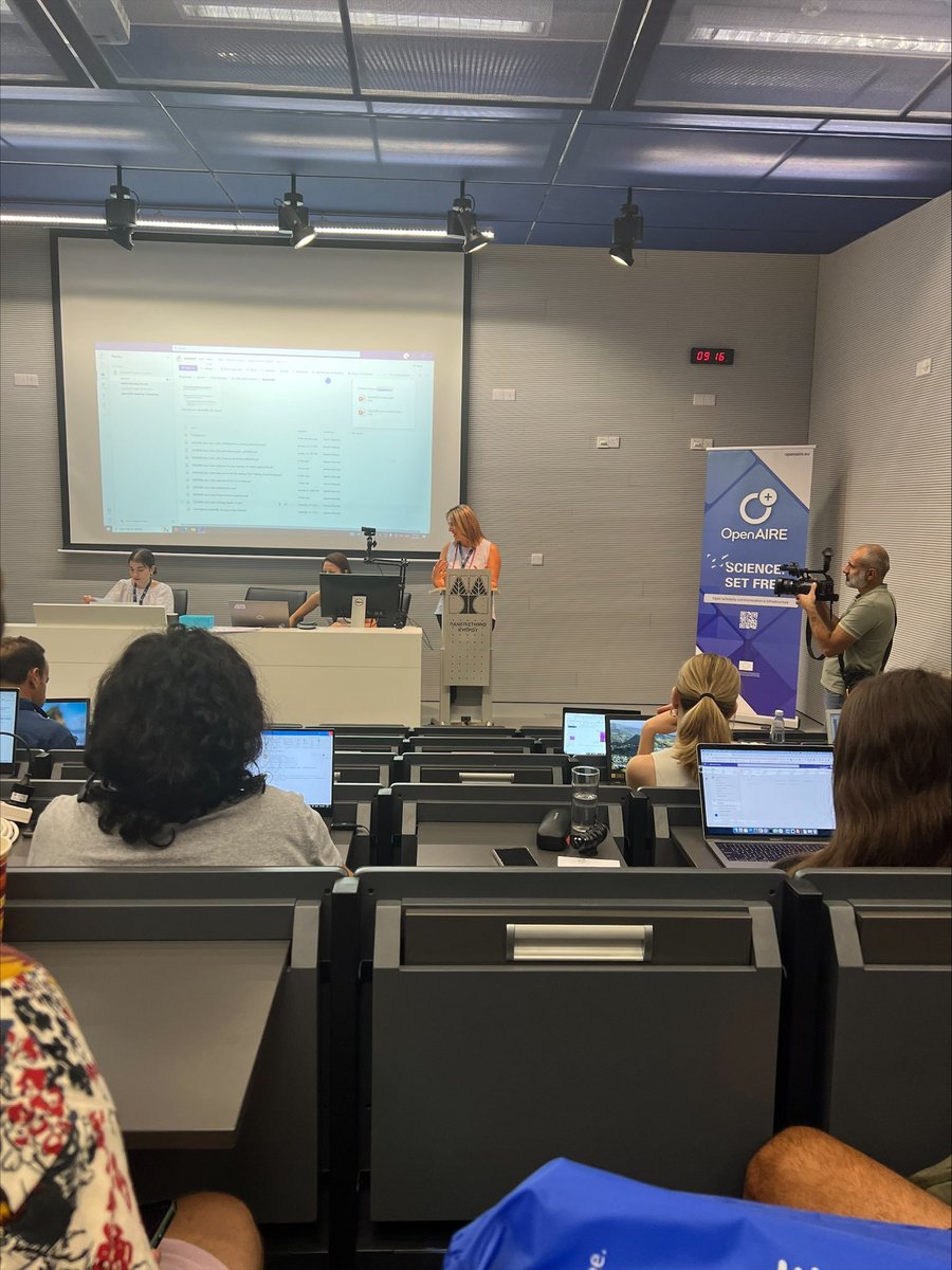 OpenAIRE_eu's tweet photo. Our General Assembly just started! A warm welcome from Elena Diomidi Parpouna, Active Director of the @UCYLibrary @UCYOfficial. Thanks to all our #OpenAIRE_Members that managed to be here as well as those who are joining us virtually. #OpenAIRE #ScienceSetFree #OpenScience https://t.co/iBUJlrYRTF