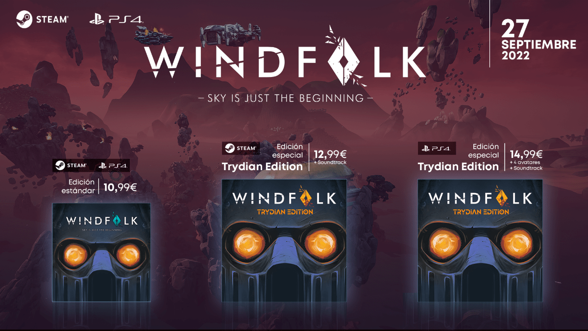 RegionPS's tweet photo. Desveladas las nuevas ediciones de #Windfolk: Sky is just the beginning, disponibles a partir del 27 de septiembre - https://t.co/ybhZT0l6Kn - #FractalFall @PSTalents https://t.co/pMfZt05iEO