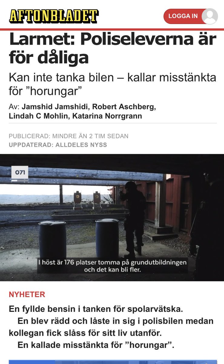 Katja_Nyberg's tweet image. Det räcker inte med att höja polisernas löner utan vi behöver även höja antagningskraven, krav som gradvis har sänkts sedan 2012. Vi måste göra yrket attraktivt igen för att attrahera rätt sökande till Polishögskolan!