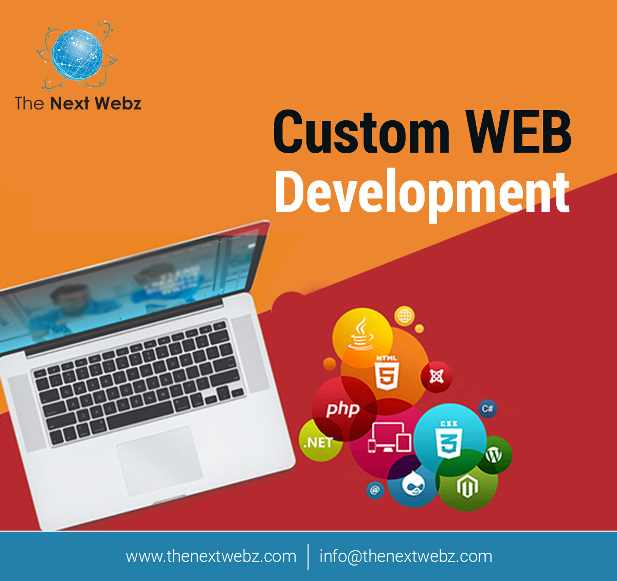 TheNextWebz's tweet photo. A custom web design is the process of learning and understanding about your business. The Next Webz is here to help you about your business. 

#customdeveloment #coder #appdevelopment #webdesigner #webdeveloper #html5 #purepython #codinglife #javascript #customwebdesign https://t.co/xtU2yNRvgL
