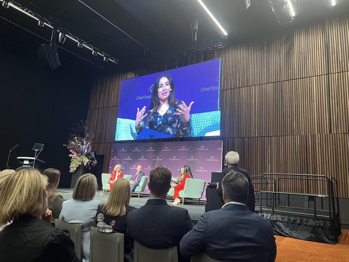 NessZim's tweet photo. .@CEWAus summit @antoinette_news: don’t lose sight of hope - so much able to achieve that past generations couldn’t do. If continue to work then future for our daughters will be brighter. But we still have significant data gaps. #cewsummit #womenleaders https://t.co/J34SQN0Hd7
