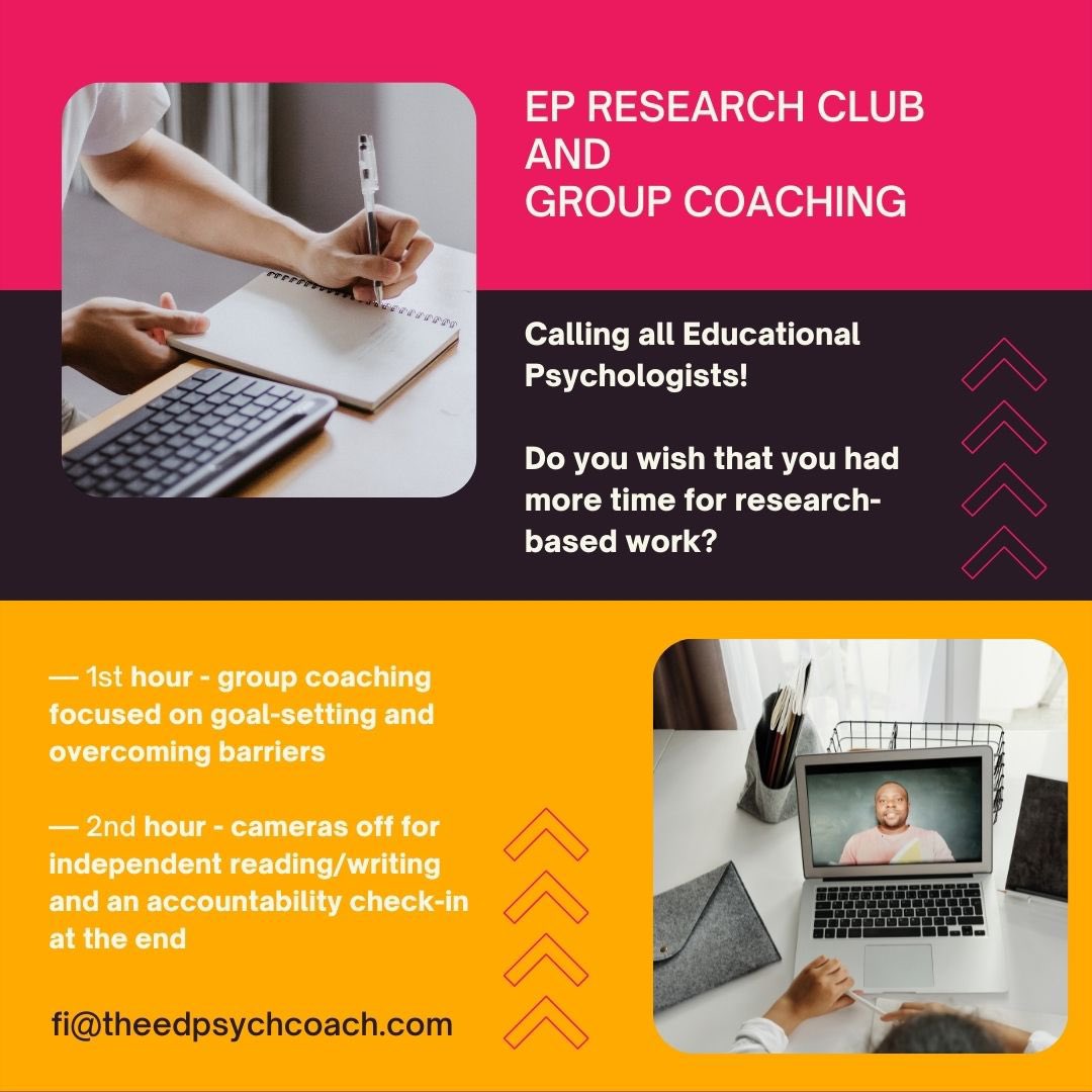 fiona_coley's tweet photo. Just one space left at EP Research Club tomorrow night - Weds 07.09.22 @ 7-9pm. Join us for inspiration, group coaching and protected time to work on your own research goals #twittereps https://t.co/N4yLMUpOBb https://t.co/gWQm5a7JKZ