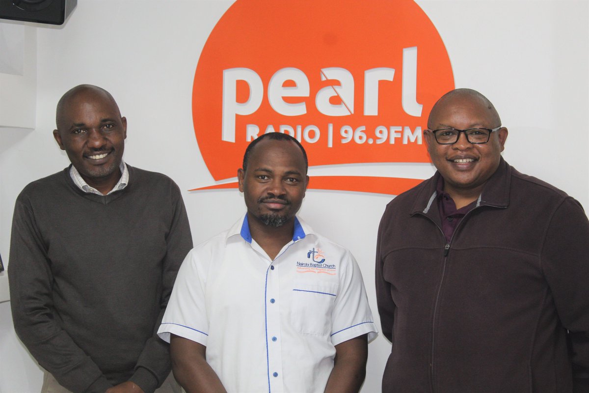 PearlRadioKe's tweet photo. It was great catching up with Pst Majid Ochieng, Pst. Munengi Mulandi and Pst Elijah Mokaya from @NairobiBaptist  ahead of the Renewal Week happening from 7th -9th September at NBC along Ngong Road next to Daystar University.
#RenewalWeek 
#PearlRadioKe https://t.co/YcmLQm8Flr