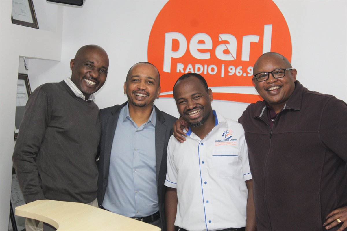 PearlRadioKe's tweet photo. It was great catching up with Pst Majid Ochieng, Pst. Munengi Mulandi and Pst Elijah Mokaya from @NairobiBaptist  ahead of the Renewal Week happening from 7th -9th September at NBC along Ngong Road next to Daystar University.
#RenewalWeek 
#PearlRadioKe https://t.co/YcmLQm8Flr