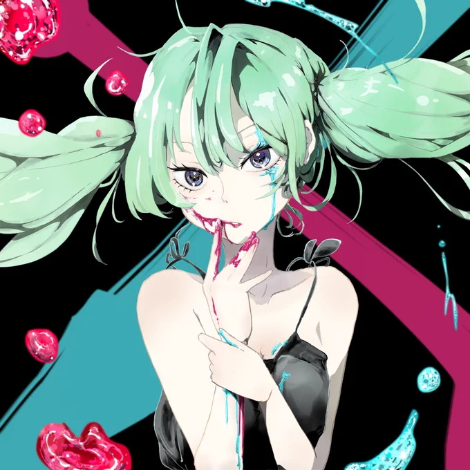 あすぱらなすさんのミクさん!クールでカッコイイ世界観がGood!(`・ω・')b【】 #piapro #初音ミク 