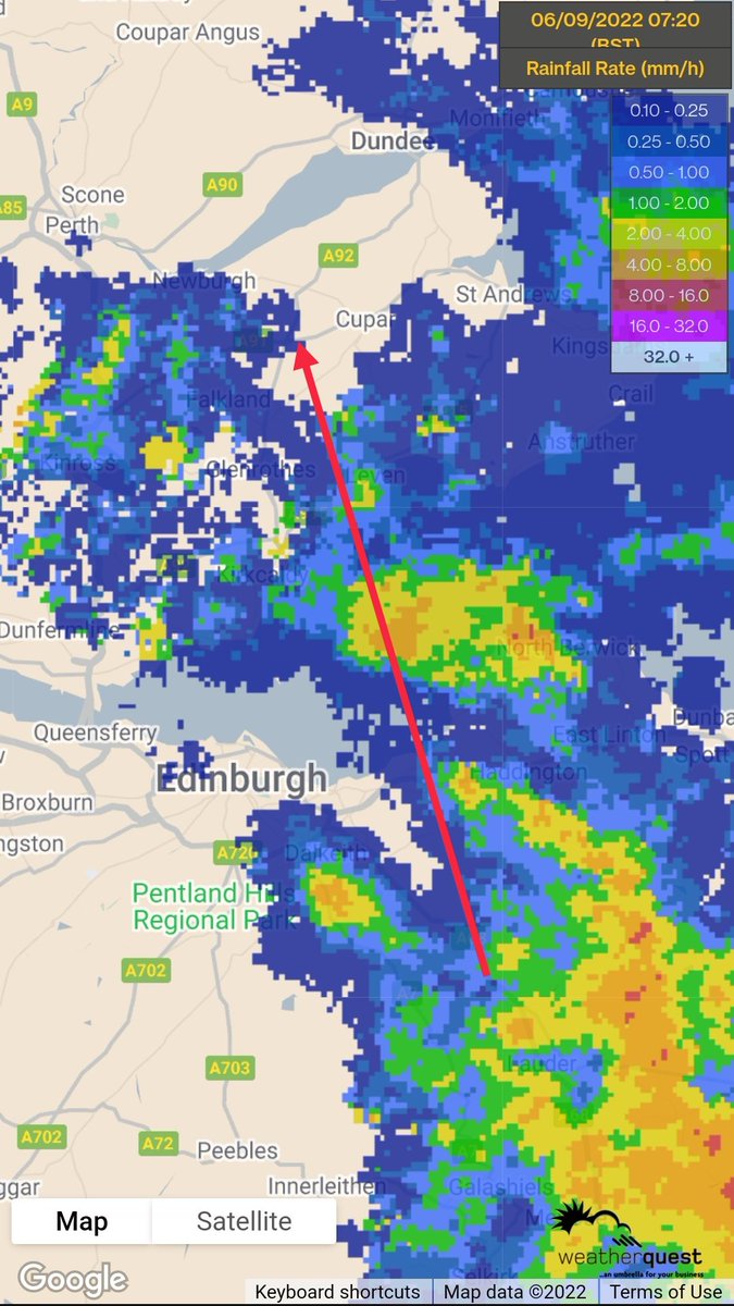 FifeWeather.co.uk on Twitter "A band of rain is now pushing into